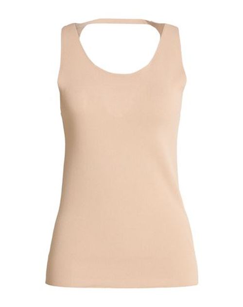 Woman Top Beige Size S Viscose, Polyamide