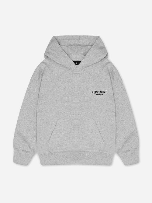 REPRESENT Kids Mini Owners Club Hoodie in Grey - Grey