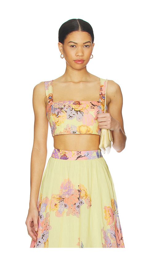 HEMANT AND NANDITA Corset Top in Lemon. S. Also in XXS, XS, M, L