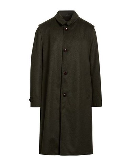 Man Coat Dark green Size 36 Virgin Wool, Alpaca wool