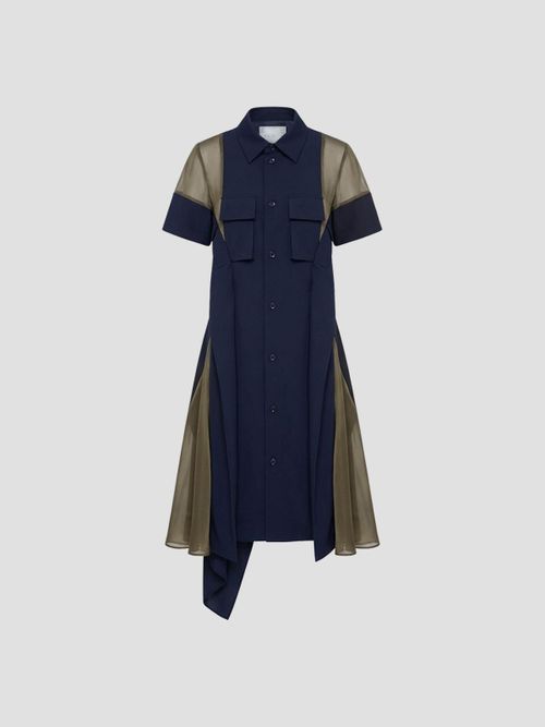 Wool Suiting Mini Dress