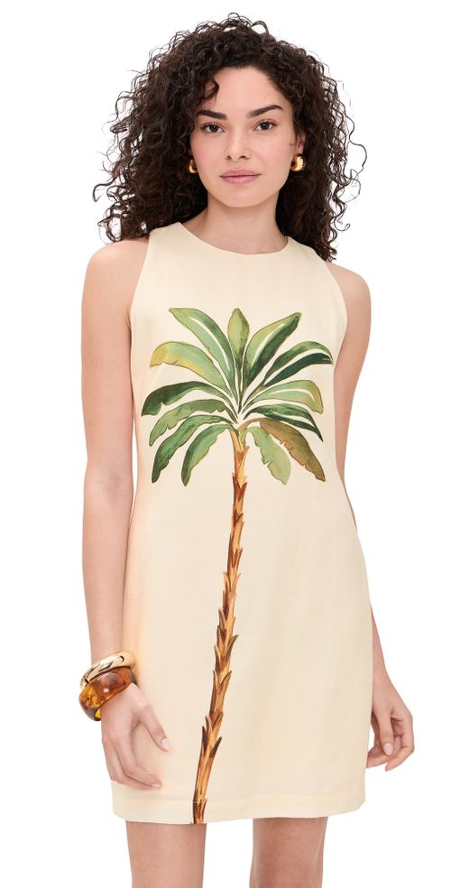 Tropical Print Mini Dress Tropical Print