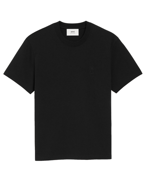 Ami Paris De Coeur Jersey T-shirt in Black - Black