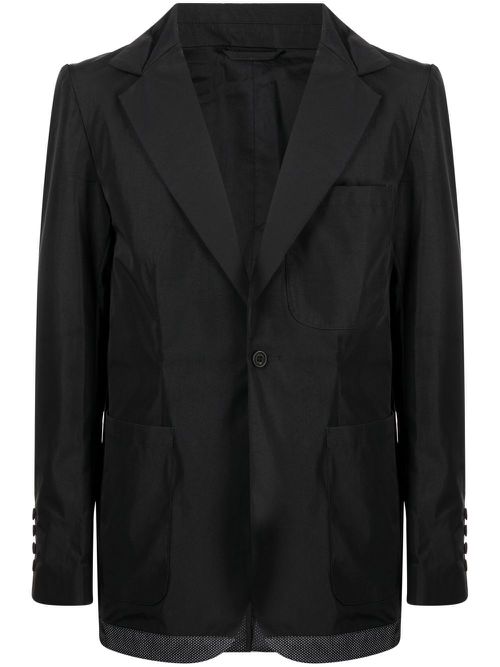 Single-breasted blazer - Black