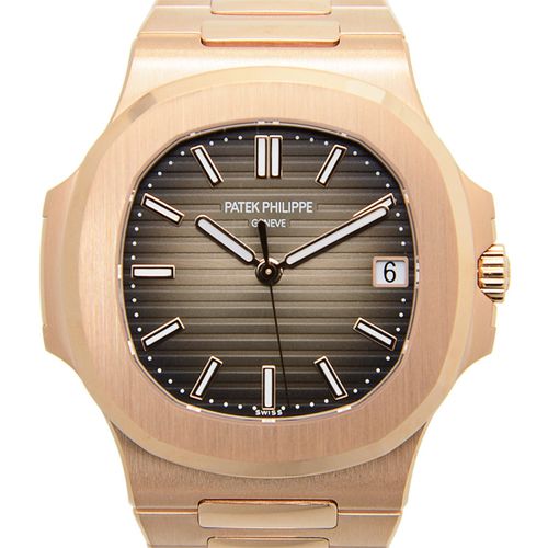 Nautilus Brown Dial 18K Rose Gold Automatic Mens Watch 5711-1R-001