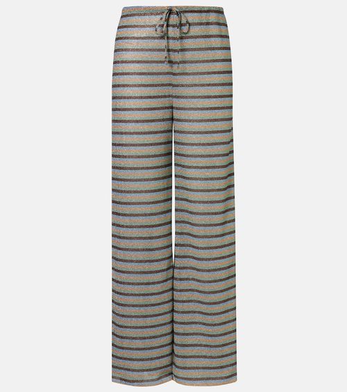 Oséree Lumière striped wide-leg pants