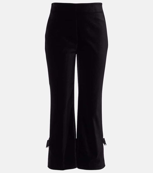 Quincy cotton velvet cropped pants