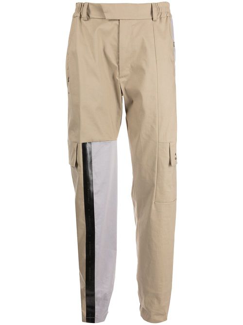 Panelled cargo trousers - Neutrals