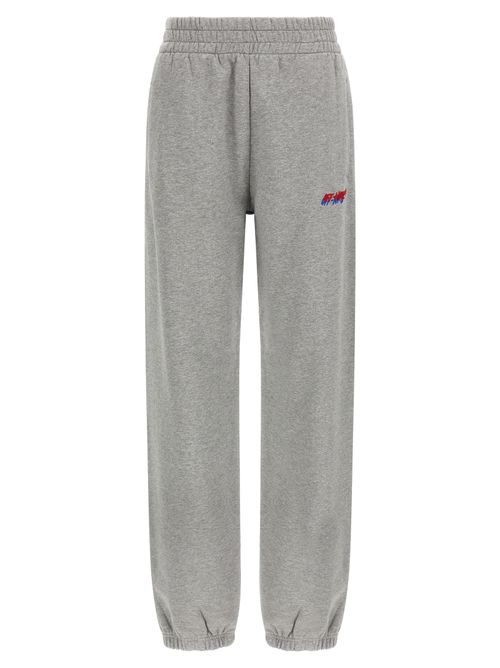 Logo-Embroidered Cotton Joggers — Gray