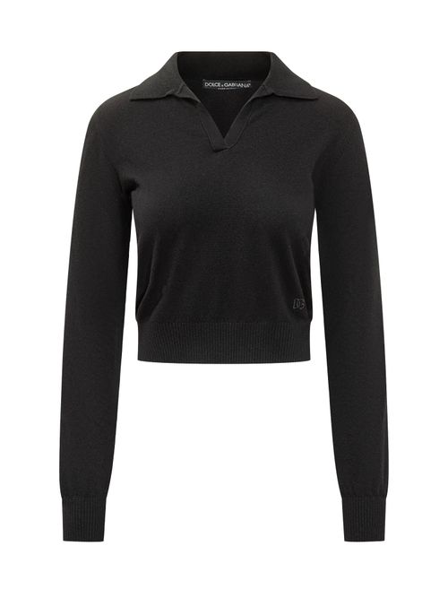 Stylish Sweater with Neck Detail - FW25