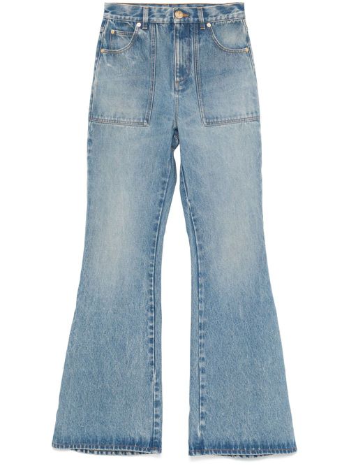 High-rise flared jeans - Blue