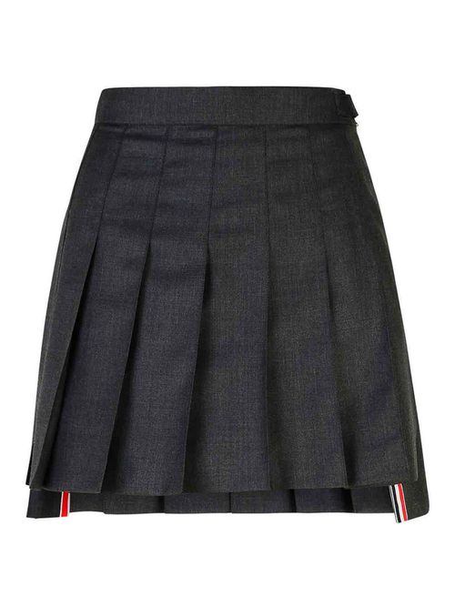 120S Dark Grey Wool Miniskirt