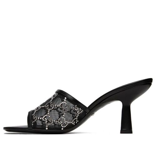 (WMNS) GG Mid-Heel Slide Sandal 'Black'