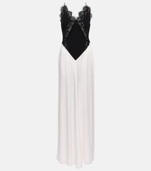 Satin lace gown