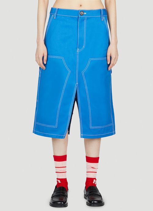 Workwear Skirt - Woman Skirts Blue Eu