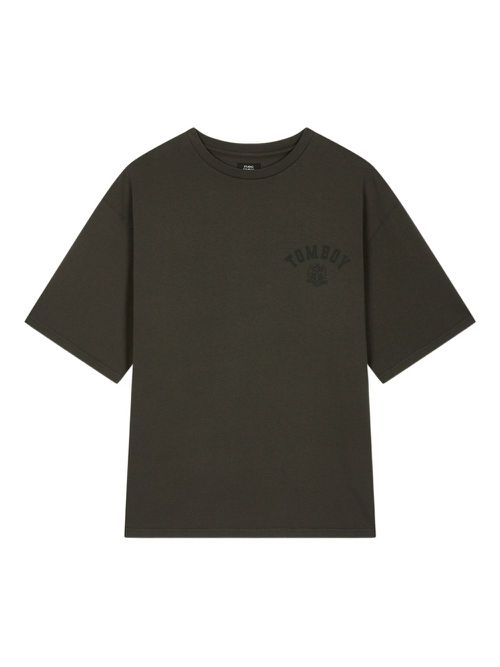 Emblem-print T-shirt - Grey