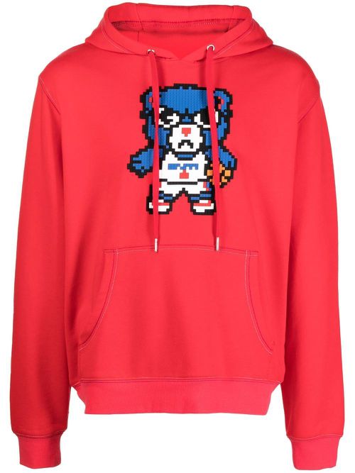Philadelphia graphic-print hoodie - Red