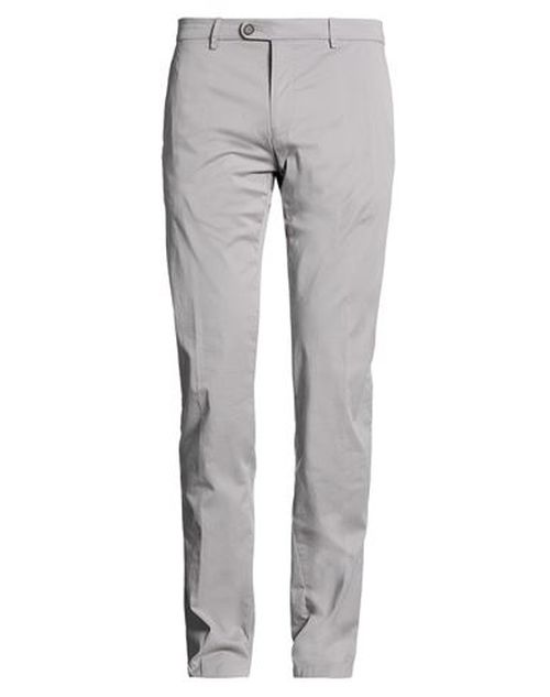 Man Pants Grey Size 42 Cotton, Elastane