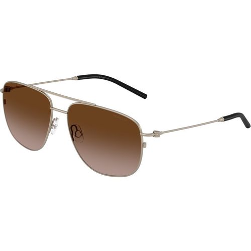 Moncler Unisex Moncler ME4004 ALUMNI 100313 Sunglasses Steel Bronze Brown Pilot Mirror