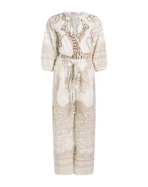 Woman Jumpsuit White Size L Cotton