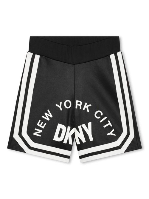 Logo-print striped Bermuda shorts - Black