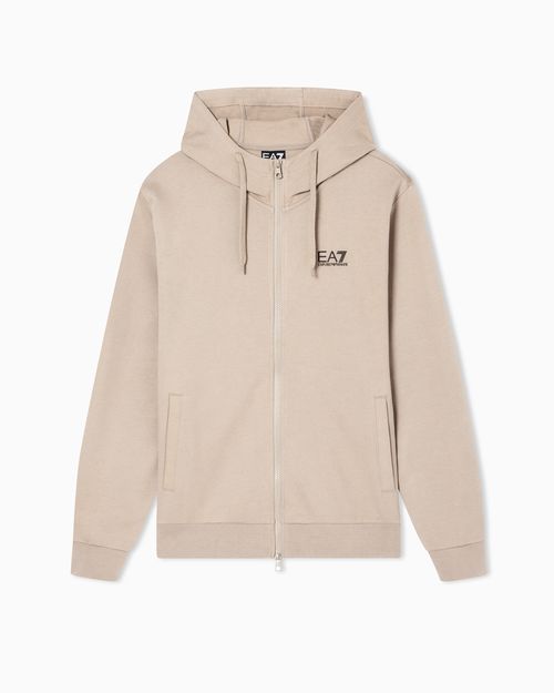 Fleece sweatshirt Core Identity in cotton with a chest logo