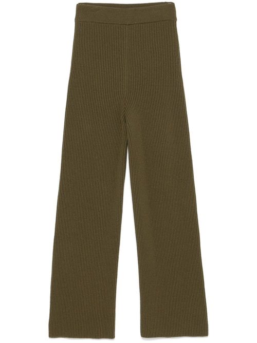 + ribbed trousers - Green