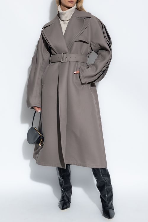 Coat With Wool Finish, Women's, Grey