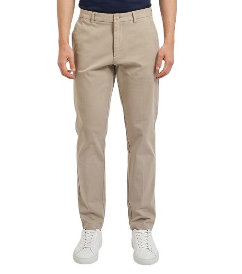 Beige Slim Chinos Pants