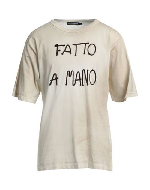 Man T-shirt Beige
