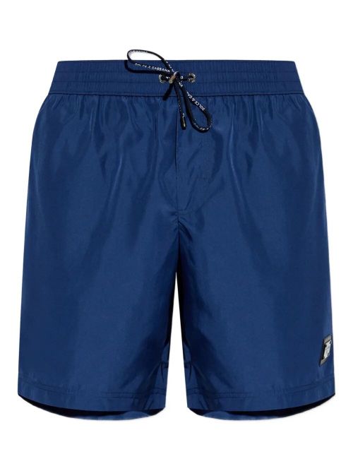 Medium Swim Boxer With Logo Plaque