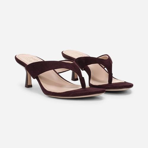 Tressa Dress Sandals, Merlot Red Suede