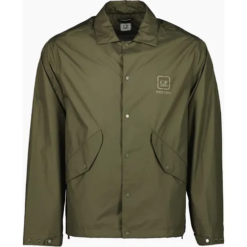 CP Company Men's Metropolis Pertex Overshirt/Jacket - Green - : 38/Regular