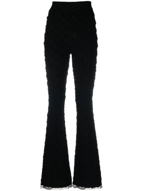 Monogram flared trousers