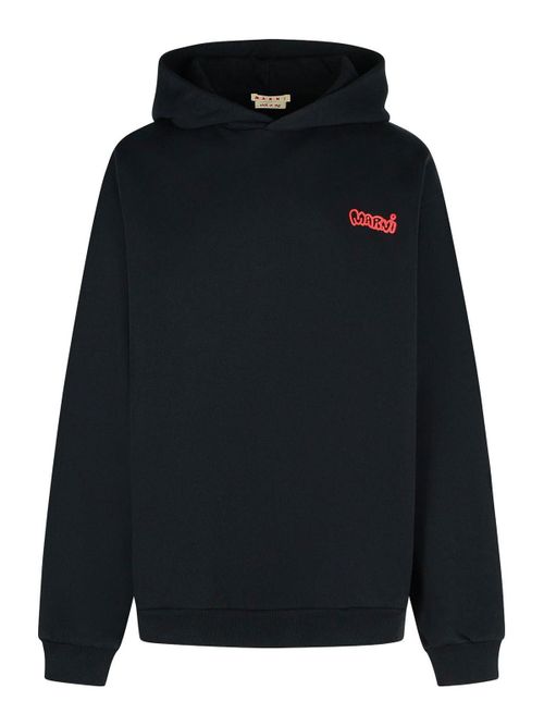 Black Cotton Sweatshirt
