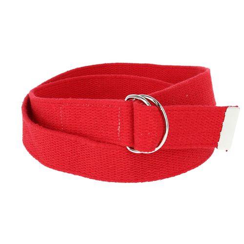 Cotton Web Belt with D Ring Buckle