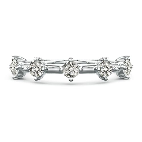 Angara 0.53 CTW Round Diamond Five-Stone Station Ring in 14K White Gold