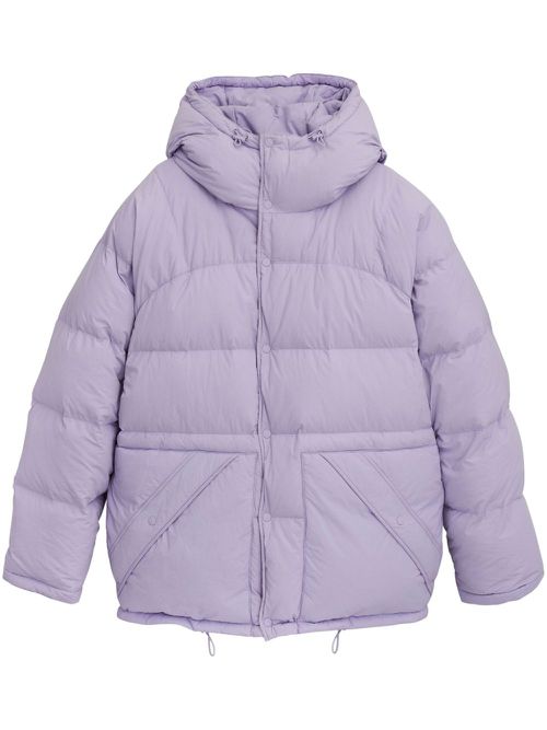 Padded hooded coat - Purple