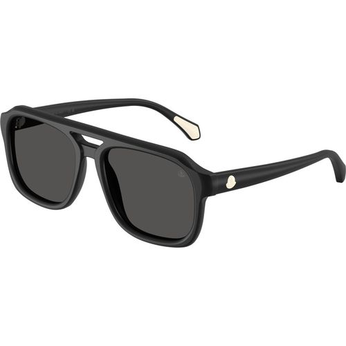Moncler Unisex Moncler ME6024 VANTOS 300187 Gafas de sol Acetato Negro Gris Pillow Norma