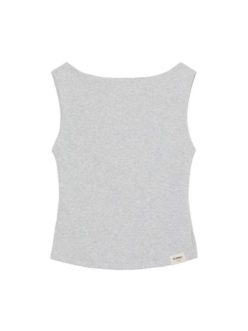 G SLIT SLEEVELESS TOP