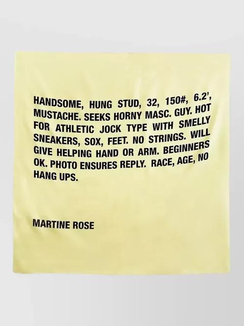 Martine Rose - silk scarf