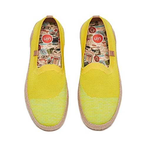 UIN Shoes for Women Slip On Sneakers Comfortable Lightweight Barefoot Travel Art Painted Casual Loafers