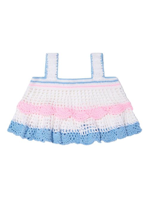 Crochet crop top - White