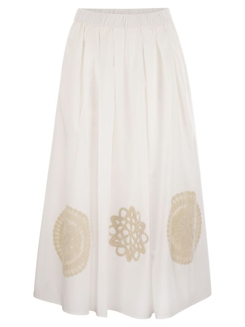 Weekend Maxmara Orme - Pleated Cotton Skirt