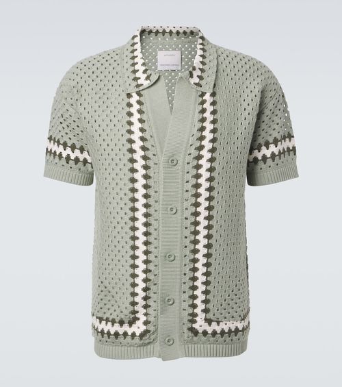Pinto crochet cotton bowling shirt