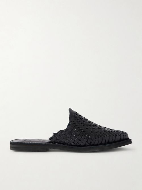 Polanco Woven Leather Mules