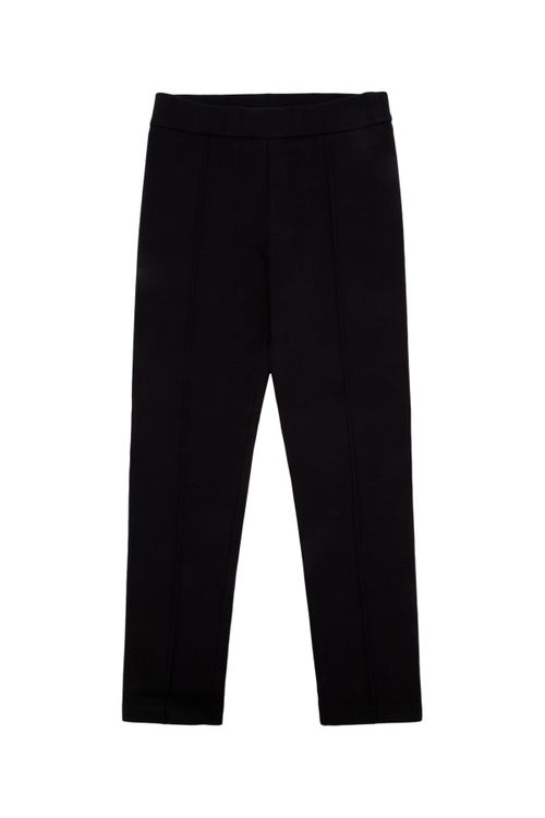 Pull-on Cotton Trousers — Black