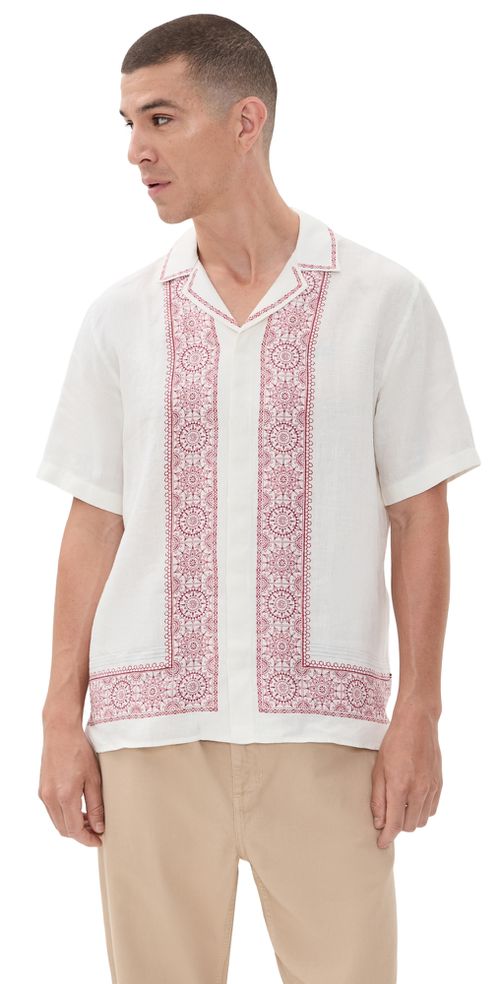 Maitan Linen Alchemy Shirt Dark Ruby