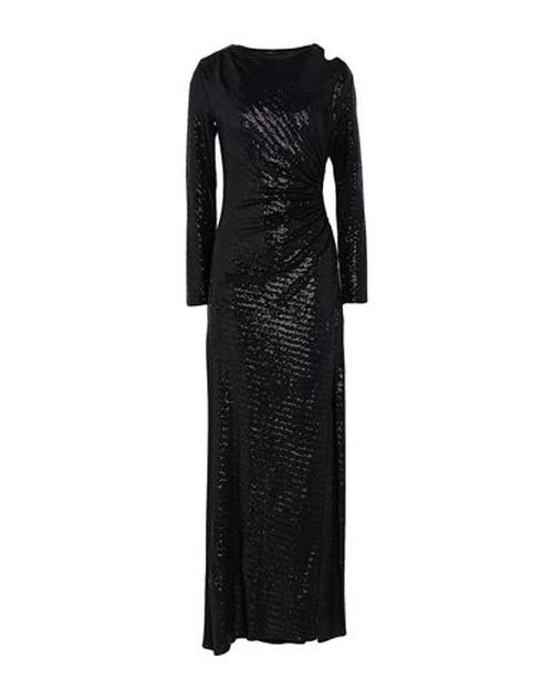 Woman Maxi dress Black Size 6 Nylon, Elastane, Polyester