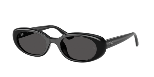 RAY-BAN Unisex Sunglasses RB4441D Bio-Based  -  Frame color: Black, Lens color: Dark Grey